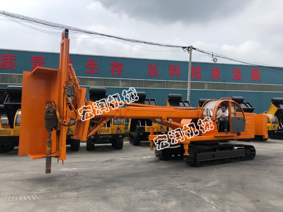 山東宏潤(rùn)15米護(hù)坡錨桿鉆機(jī)下線，護(hù)坡工程的施工技術(shù)
