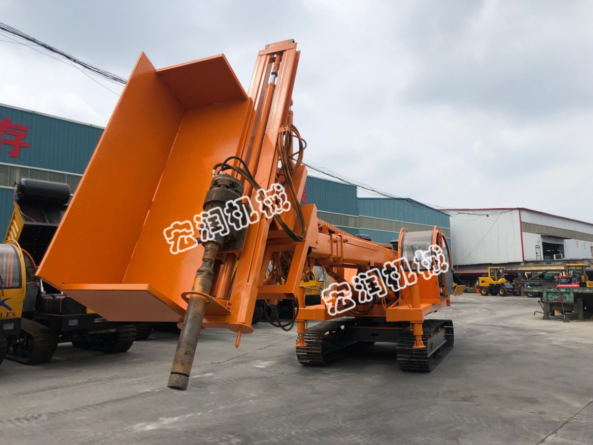 宏潤機(jī)械研發(fā)一臺(tái)新型履帶式深基坑錨固鉆機(jī)